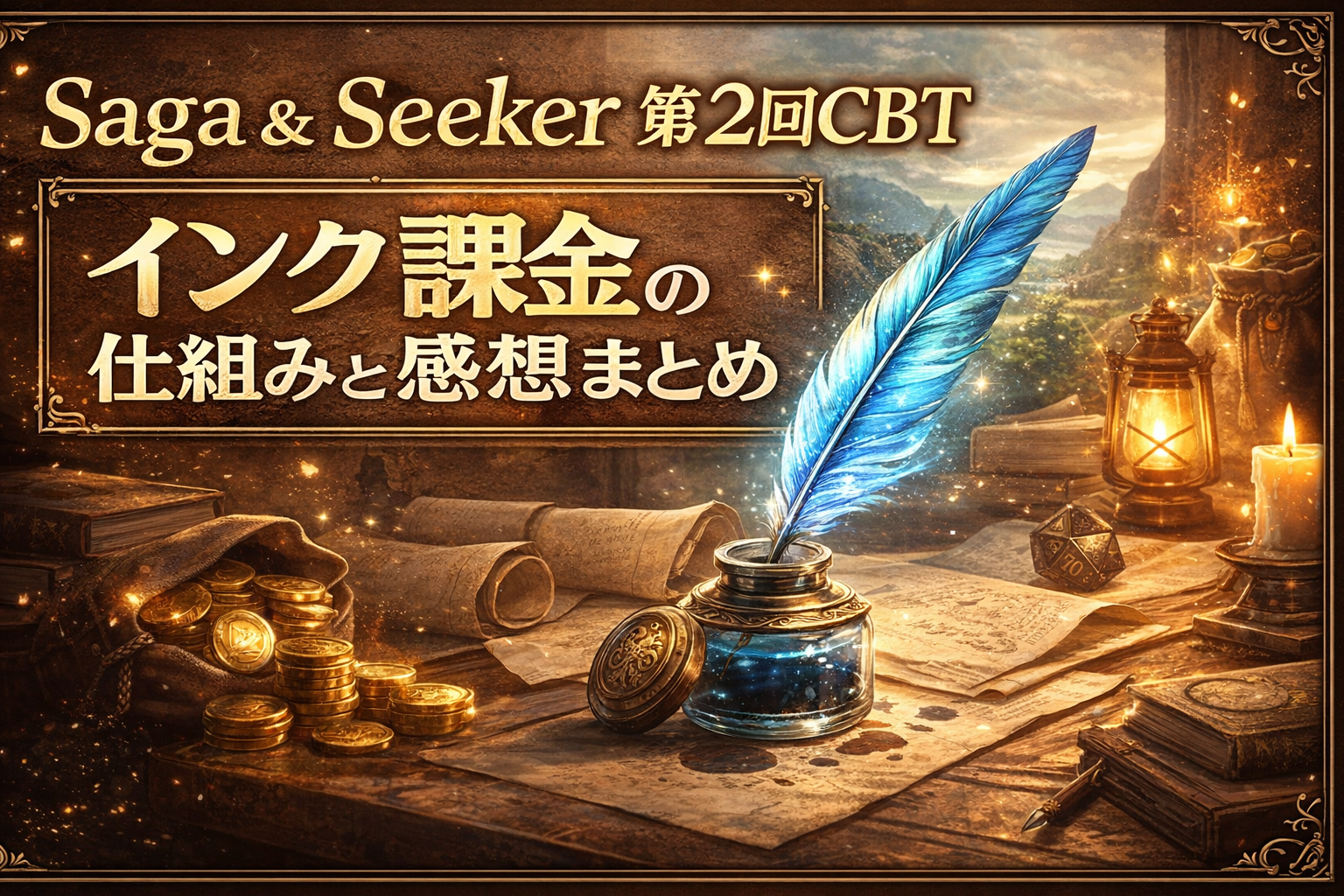 Saga & Seeker 第2回CBT｜インク課金の仕組みと感想まとめ