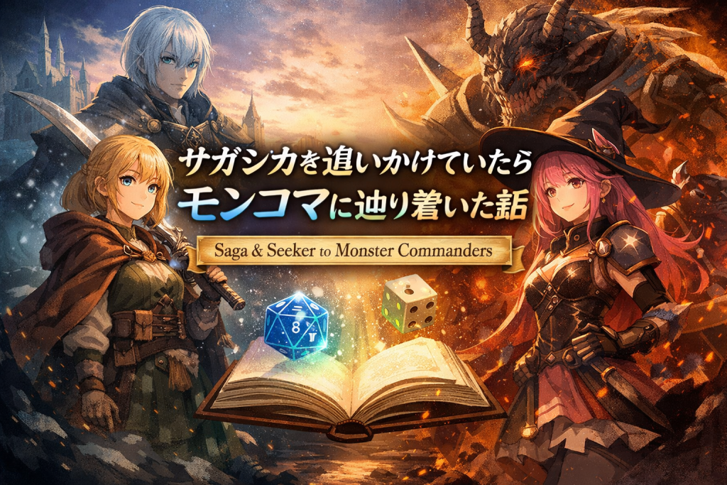 サガシカ（Saga & Seeker）を追いかけていたら、 モンコマ（モンスターコマンダーズ）に辿り着いた話